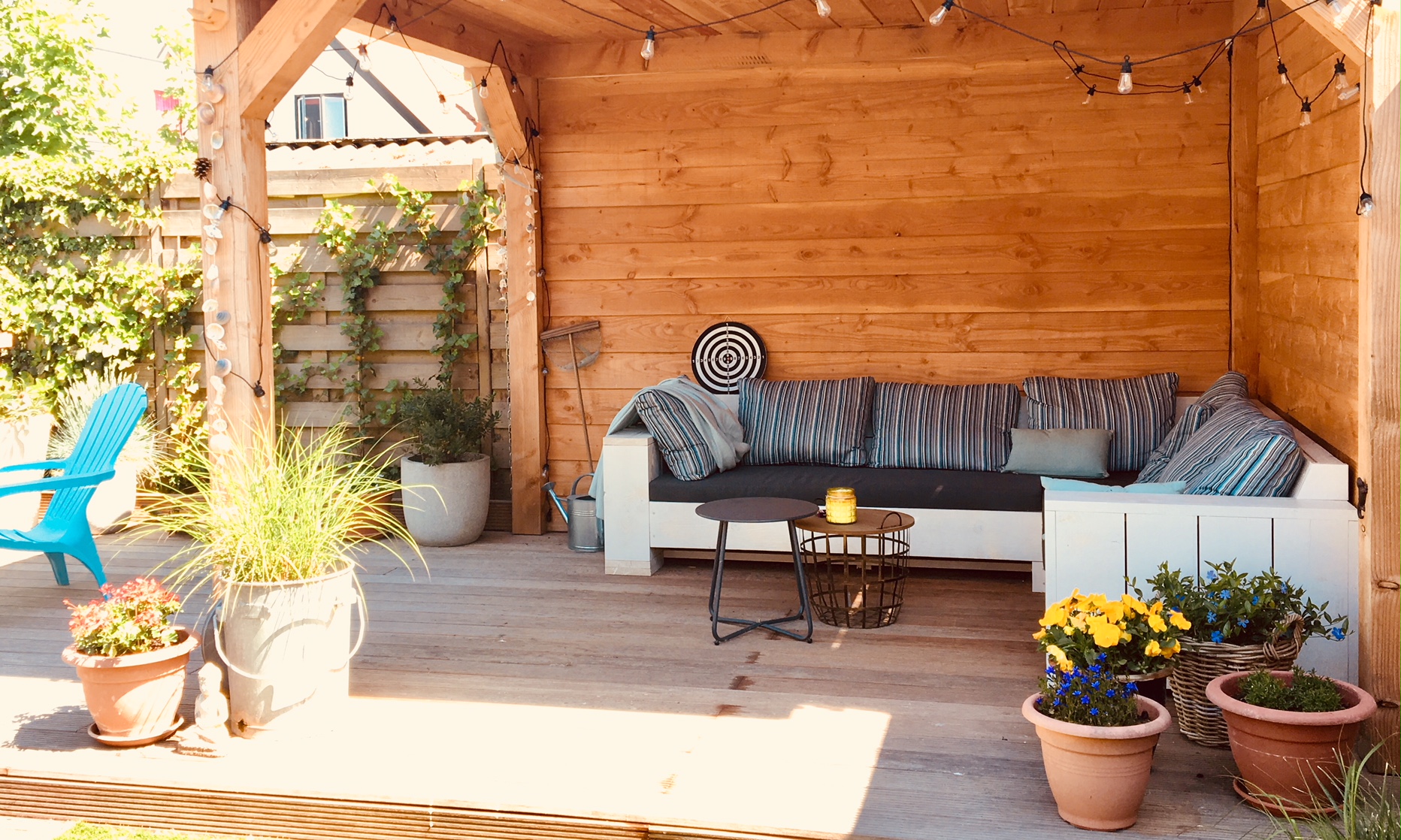 loungebank buitenkussens