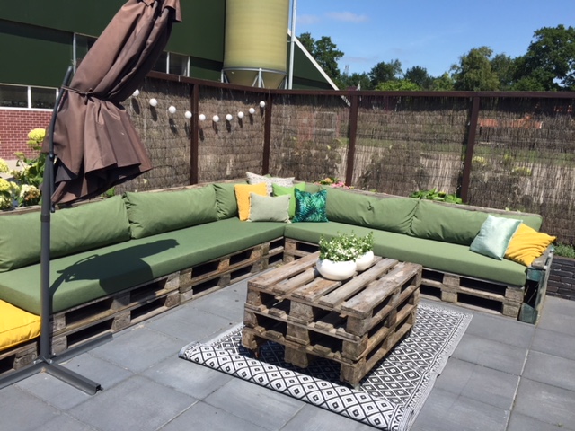 grote loungebank kussens