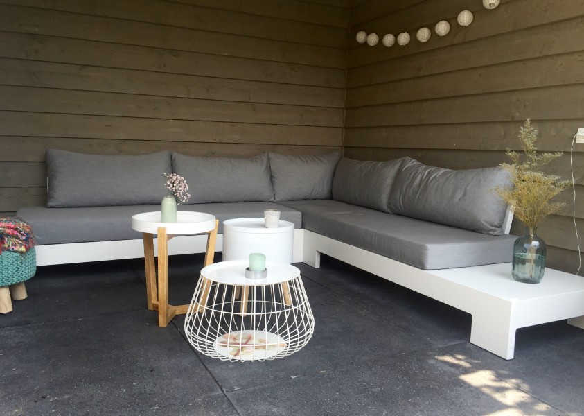 plof rug kussen loungebank