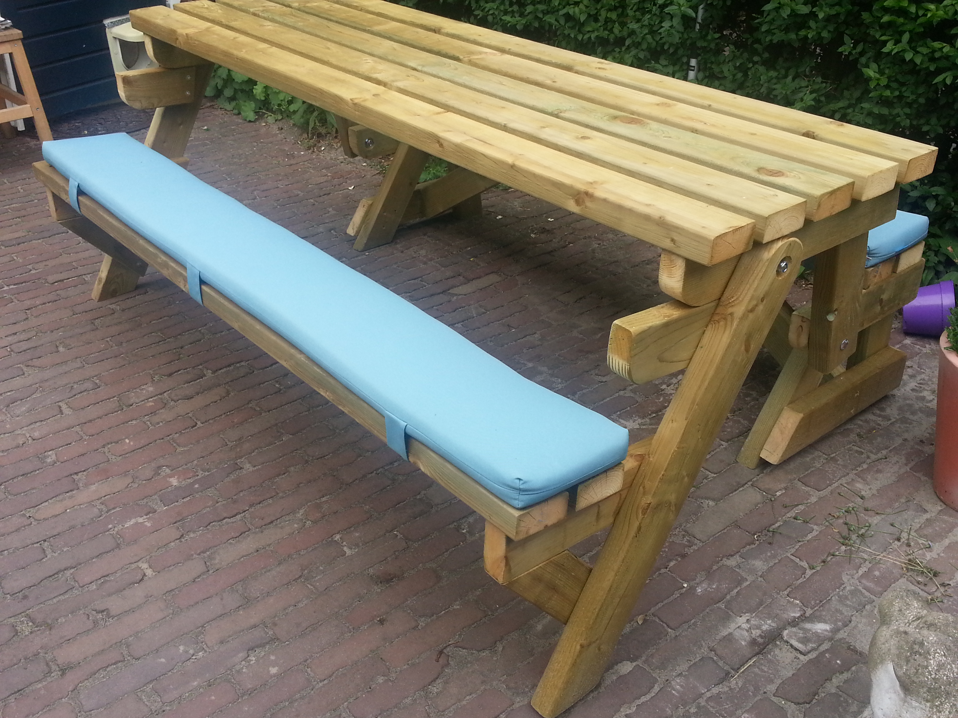 picknick tafel kussen met banden