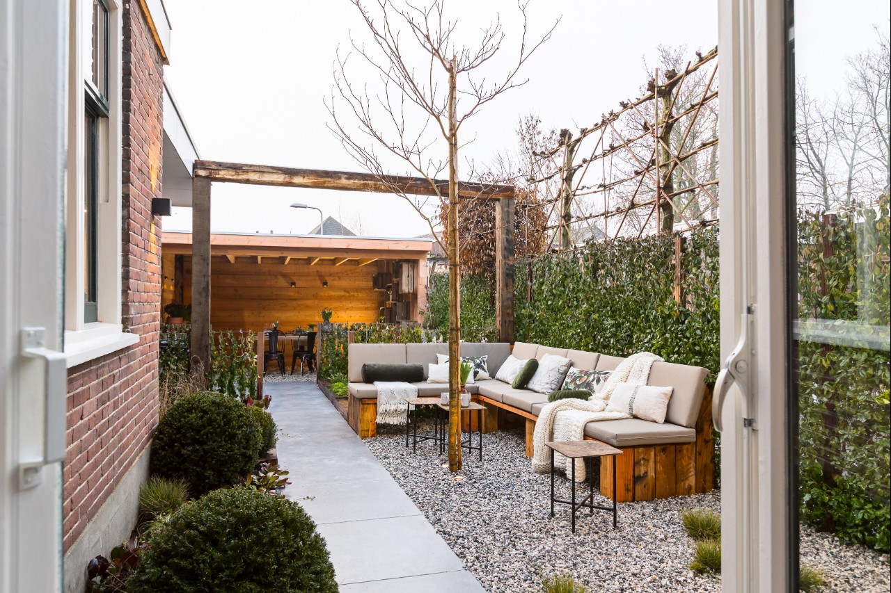 tuin keramische tegels
