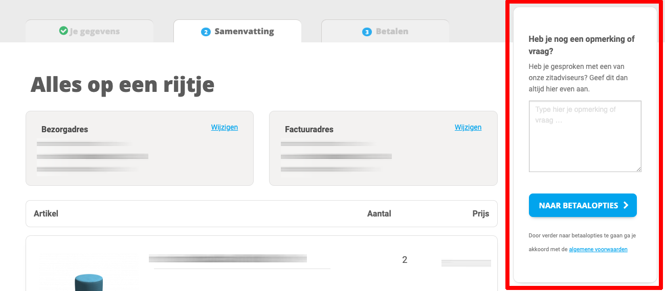 opmerking toevoegen